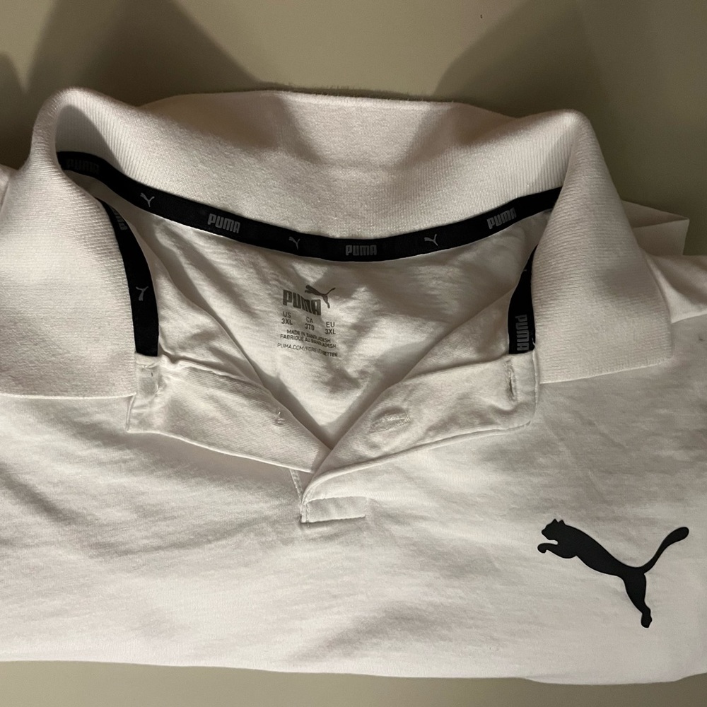 Puma Men’s White 3XL Polo